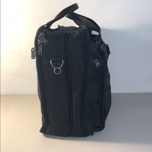 TUMI Black Ballistic Nylon Briefcase Men
